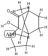 4H-3a,6-Methanobenzofuran-7(7aH)-one,tetrahydro-7a-hydroxy-8,8-dimethyl-(9CI) Struktur