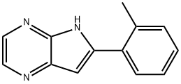 4H-Pyrrolo[2,3-b]pyrazine,6-(2-methylphenyl)-(9CI) Struktur