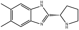 1H-Benzimidazole,5,6-dimethyl-2-(2S)-2-pyrrolidinyl-(9CI) Struktur