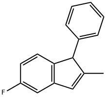 1H-Indene,5-fluoro-2-methyl-1-phenyl-(9CI) Struktur