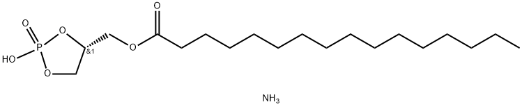 1-palMitoyl-sn-glycero-2,3-cyclic-phosphate (aMMoniuM salt) Struktur