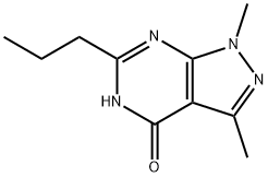 4H-Pyrazolo[3,4-d]pyrimidin-4-one,1,5-dihydro-1,3-dimethyl-6-propyl-(9CI) Struktur