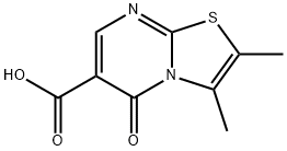 2,3-dimethyl-5-oxo-5H-[1,3]thiazolo[3,2-a]pyrimidine-6-carboxylic acid(SALTDATA: FREE) Struktur