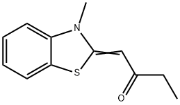 2-Butanone,1-(3-methyl-2(3H)-benzothiazolylidene)-(4CI) Struktur