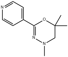 4H-1,3,4-Oxadiazine,5,6-dihydro-4,6,6-trimethyl-2-(4-pyridyl)-(8CI) Struktur