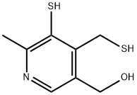 3-Pyridinemethanol,5-mercapto-4-(mercaptomethyl)-6-methyl-(8CI) Struktur