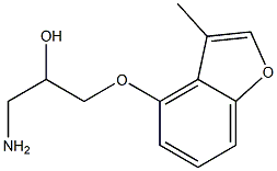 2-Propanol,1-amino-3-[(3-methyl-4-benzofuranyl)oxy]-(8CI) Struktur