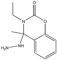 2H-1,3-Benzoxazin-2-one,3-ethyl-4-hydrazino-3,4-dihydro-4-methyl-(9CI) Struktur