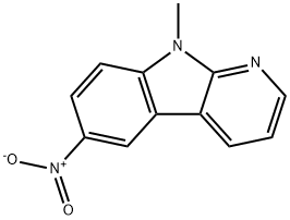 9H-Pyrido[2,3-b]indole,9-methyl-6-nitro-(8CI) Struktur