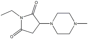 1-Piperazinesuccinimide,N-ethyl-4-methyl-(8CI) Struktur