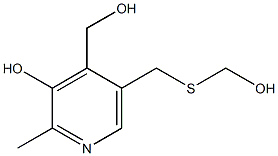 4-Pyridinemethanol,3-hydroxy-5-[[(hydroxymethyl)thio]methyl]-2-methyl-(8CI) Struktur