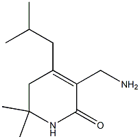 2(1H)-Pyridone,3-(aminomethyl)-5,6-dihydro-4-isobutyl-6,6-dimethyl-(8CI) Struktur