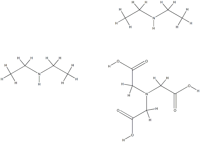 N,N-bis(carboxymethyl)glycine, compound with diethylamine (1:2) Struktur