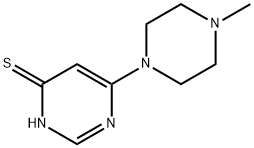 4-Pyrimidinethiol,6-(4-methyl-1-piperazinyl)-(8CI) Struktur