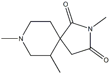 2,8-Diazaspiro[4.5]decane-1,3-dione,2,6,8-trimethyl-(8CI) Struktur