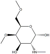 Galactopyranose, 2-deoxy-4,6-di-O-methyl-2-(methylamino)-, alpha-D- (8CI) Struktur