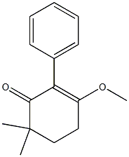 2-Cyclohexen-1-one,3-methoxy-6,6-dimethyl-2-phenyl-(5CI) Struktur