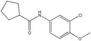 N-(3-chloro-4-methoxyphenyl)cyclopentanecarboxamide Struktur