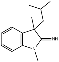 2H-Indol-2-imine,1,3-dihydro-1,3-dimethyl-3-(2-methylpropyl)-(9CI) Struktur