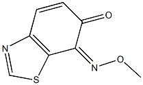 6,7-Benzothiazoledione,7-(O-methyloxime)(9CI) Struktur