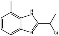 1H-Benzimidazole,2-(1-chloroethyl)-4-methyl-(9CI) Struktur