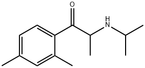 1-Propanone,1-(2,4-dimethylphenyl)-2-[(1-methylethyl)amino]-(9CI) Struktur