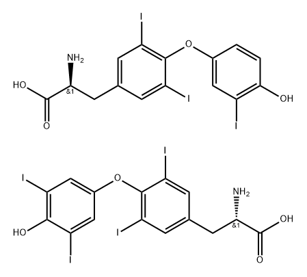 thyroxine - triiodothyronine combination Struktur