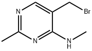 4-Pyrimidinamine,5-(bromomethyl)-N,2-dimethyl-(9CI) Struktur