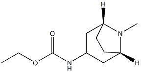 Carbamic acid, [(3-endo)-8-methyl-8-azabicyclo[3.2.1]oct-3-yl]-, ethyl ester (9CI) Struktur