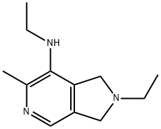 1H-Pyrrolo[3,4-c]pyridin-7-amine,N,2-diethyl-2,3-dihydro-6-methyl-(9CI) Struktur