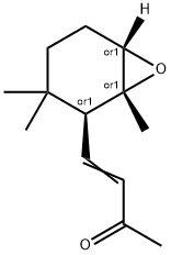 3-Buten-2-one,4-[(1R,2S,6S)-1,3,3-trimethyl-7-oxabicyclo[4.1.0]hept-2-yl]-,rel-(9CI) Struktur