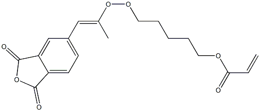 1,3-Isobenzofurandione, polymer with 1,5-pentanediol, di-2-propenoate Struktur