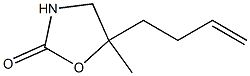 2-Oxazolidinone,5-(3-butenyl)-5-methyl-(9CI) Struktur