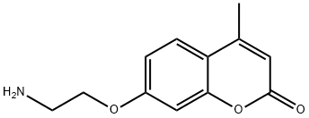 2H-1-Benzopyran-2-one,7-(2-aminoethoxy)-4-methyl-(9CI) Struktur