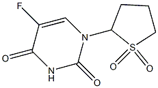 1-(2'-tetrahydrothienyl)-5 fluorouracil-1-'1'-dioxide Struktur