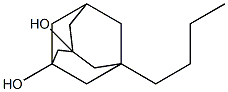 Tricyclo[3.3.1.13,7]decane-1,3-diol, 5-butyl- (9CI) Struktur