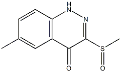 4-Cinnolinol,6-methyl-3-(methylsulfinyl)-(9CI) Struktur