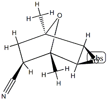 (2α,4α,6β)-1α,5α-Dimethyl-3,8-dioxatricyclo[3.2.1.02,4]octane-6-carbonitrile Struktur