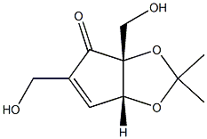 4H-Cyclopenta-1,3-dioxol-4-one,3a,6a-dihydro-3a,5-bis(hydroxymethyl)-2,2-dimethyl-,(3aR,6aR)-rel-(9CI) Struktur