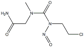 Sarcosinamide chloroethylnitrosourea Struktur