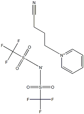 1-(3-Cyanopropyl)pyridinium  bis(trifluoromethylsulfonyl)imide Struktur