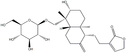 14-deoxyandrographoside Struktur