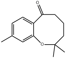 2,3,4,5-Tetrahydro-2,2,9-trimethyl-6H-1-benzoxocin-6-one Struktur