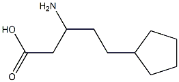 Cyclopentanepentanoic acid, -ba--amino- (9CI) Struktur