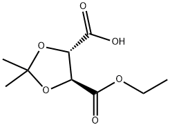 1,?3-?Dioxolane-?4,?5-?dicarboxylic acid, 2,?2-?dimethyl-?, 4-?ethyl ester, (4S,?5S)?- Struktur