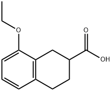 2-Naphthalenecarboxylic acid, 8-ethoxy-1,2,3,4-tetrahydro- Struktur