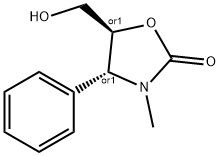 2-Oxazolidinone,5-(hydroxymethyl)-3-methyl-4-phenyl-,(4R,5S)-rel-(9CI) Struktur