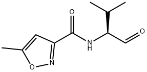 N-[(1S)-1-Formyl-2-methylpropyl]-5-methyl-3-isoxazolecarboxamide Struktur