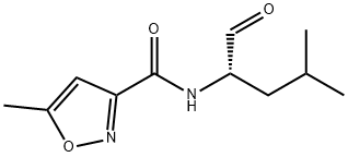 N-[(1S)-1-Formyl-3-methylbutyl]-5-methyl-3-isoxazolecarboxamide Struktur