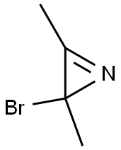 2H-Azirine,2-bromo-2,3-dimethyl-(9CI) Struktur